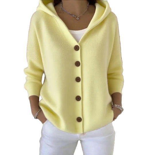 Hooded Breeze Cardigan | Lightweight Knit | Casual Layering Essential