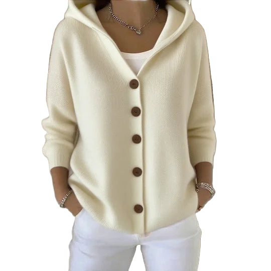 Hooded Breeze Cardigan | Lightweight Knit | Casual Layering Essential
