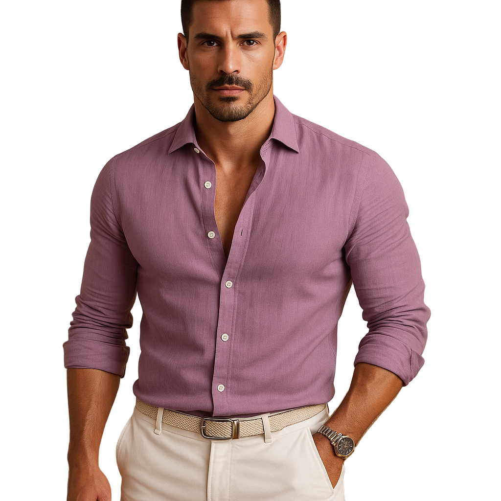 Men's Lightweight Button-Down Shirt | Breathable Classic Collar | Owen
