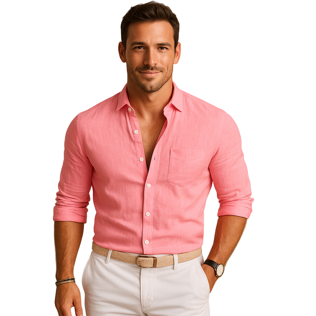 Men's Lightweight Button-Down Shirt | Breathable Classic Collar | Owen