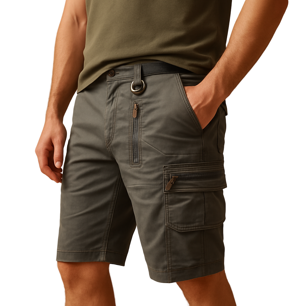 Men's Short Cargo Shorts | Relaxed Fit Multi-Pocket Design | Brandon