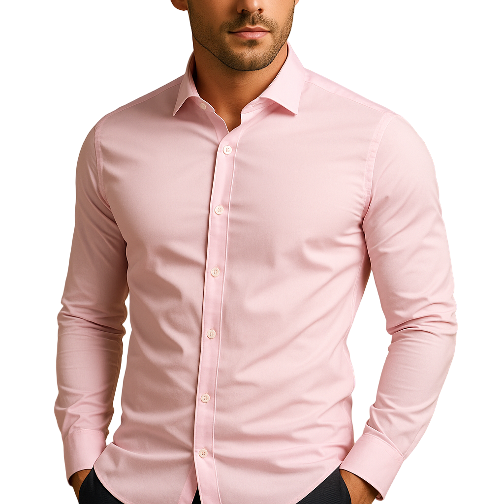 Men's Slim Fit Cotton Shirt | Breathable Tailored Office Wear | Nathan