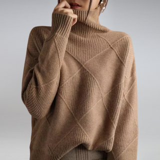 Myla Cashmere Turtleneck Sweater – Classic Winter Knit