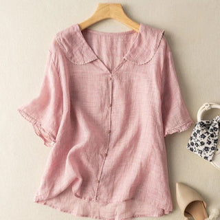 Vintage-Inspired Button Detail Blouse | Kristi
