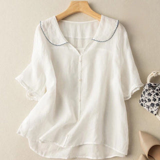 Vintage-Inspired Button Detail Blouse | Kristi