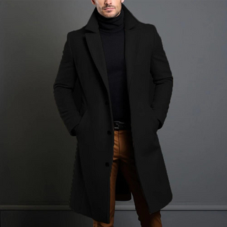 William Men’s Wool Coat – Classic Tailored Fit with Warm, Durable Fabric