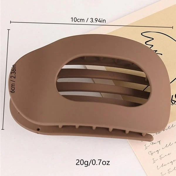 Elegantná matná jednofarebná sponka do vlasov