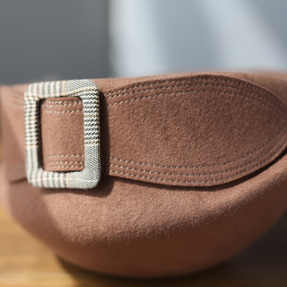 Classic Buckle Detail Winter Beret | Elowyn