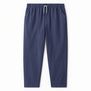 Drake Relaxed Cotton-Linen Drawstring Pants | LS