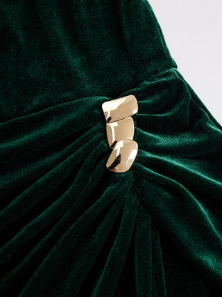 Elegant Velvet Midi Dress | Valentina