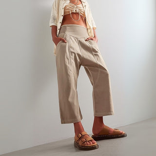 Weekender Wide-Leg Harem Denim Pants