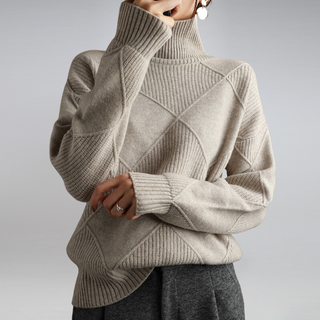 Myla Cashmere Turtleneck Sweater – Classic Winter Knit