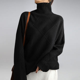 Myla Cashmere Turtleneck Sweater – Classic Winter Knit