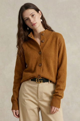 Madison Avenue Button-Up Cashmere Blend Cardigan