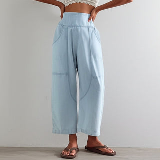 Weekender Wide-Leg Harem Denim Pants