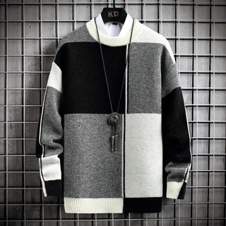 Anthony Block Pattern Knit Sweater