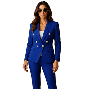 Women's Tailored Blazer & Trouser Suit Set | Formal Office Wear | Milou