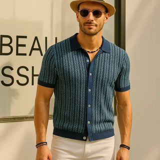 Button-Down Polo Shirt – Refined Slim Silhouette | Carlo Mancini