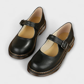 Classic Buckle-Strap Mary Jane Flats | Eloria