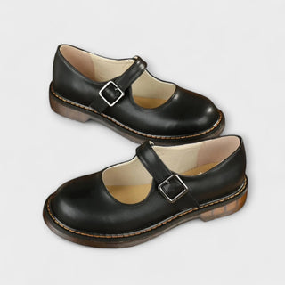 Classic Buckle-Strap Mary Jane Flats | Eloria
