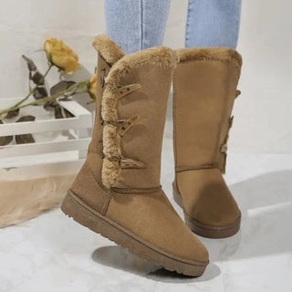 Classic Plush Mid-Calf Snow Boots | Elvoria