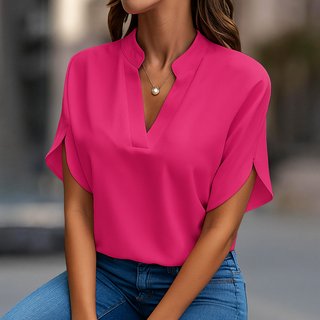 Elena Elegant V-Neck Blouse | Sofia