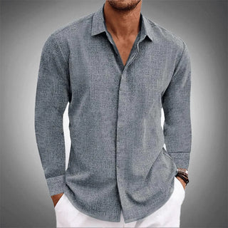 Ethan Signature Linen Long Sleeve Shirt