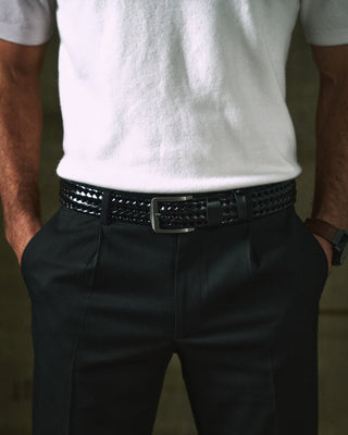 Braided Legacy Cowhide Belt | Handwoven Heritage Design