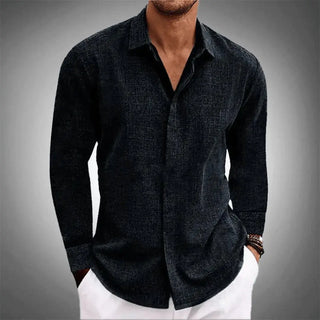 Signature Button-Front Shirt – Refined Timeless Silhouette | Luca