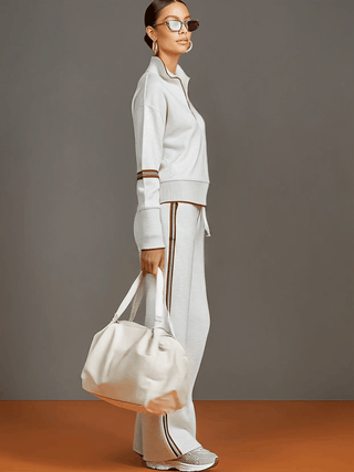 Retro Sporty Webbing Half-Zip Set | Aria