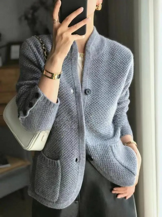 Lucille Cashmere Cardigan – Classic Button-Front Knit