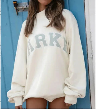 Gray Printed Relaxed Sweater | Cora