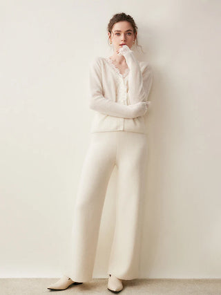 Elegant lace detail cardigan for women | Seraphina