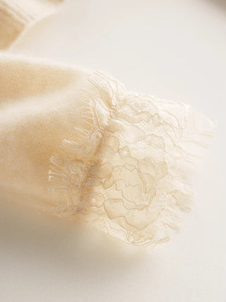 Elegant lace detail cardigan for women | Seraphina