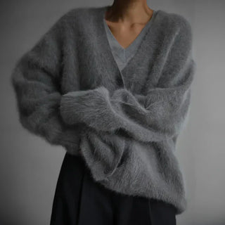 Ella Oversized Cashmere Cardigan – Elegant Relaxed Silhouette