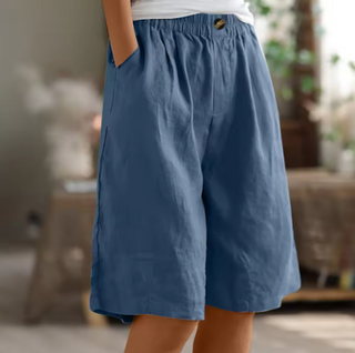 Relaxed Mid-Thigh Comfort Shorts | Renee