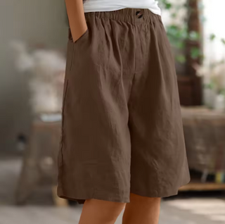 Relaxed Mid-Thigh Comfort Shorts | Renee