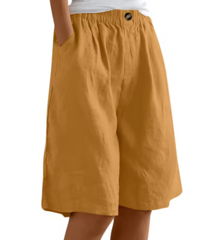 Relaxed Mid-Thigh Comfort Shorts | Renee