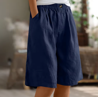 Relaxed Mid-Thigh Comfort Shorts | Renee