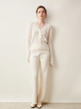 Elegant lace detail cardigan for women | Seraphina