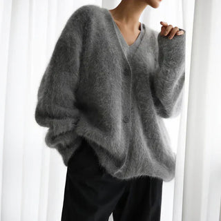Ella Oversized Cashmere Cardigan – Elegant Relaxed Silhouette