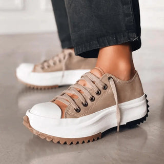 Platform Lace-Up Sneakers – Modern Elevated Silhouette | ChunkyChic
