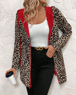 Reversible Leopard Print Coat | Aleah