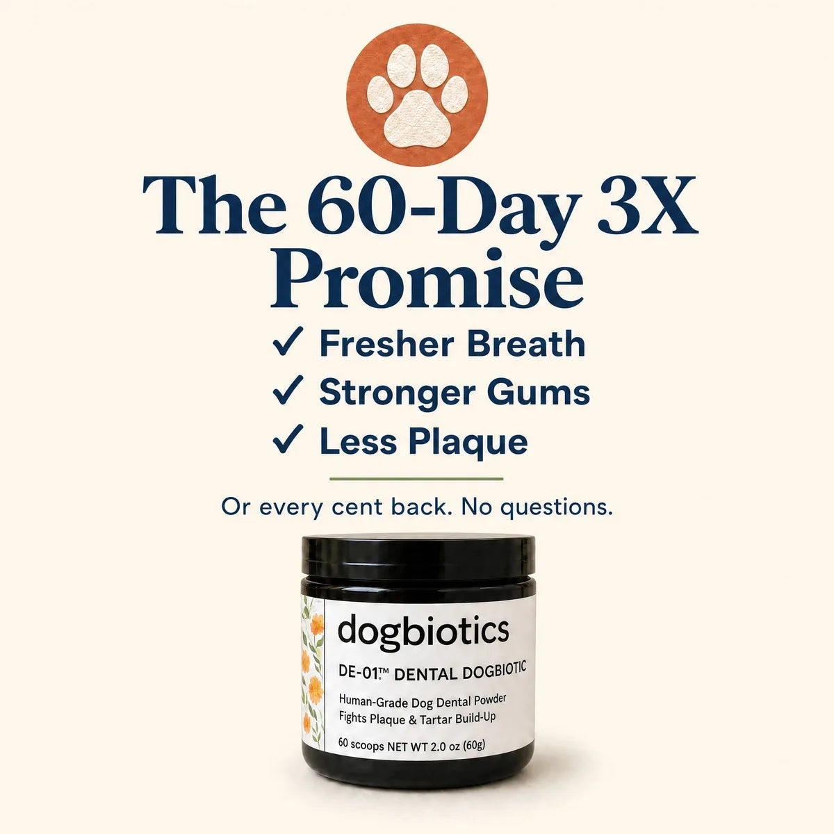The Clinically Proven, Human-Grade Daily Dogbiotic™ That Reaches What Chews Can’t.