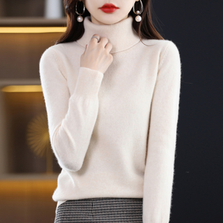 Emmie Cashmere Turtleneck Sweater – Premium Soft Knit with Lightweight Warmth