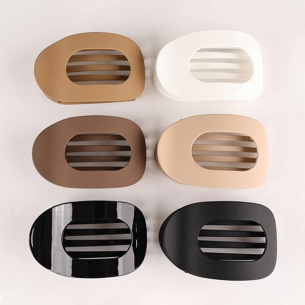 Elegantná matná jednofarebná sponka do vlasov