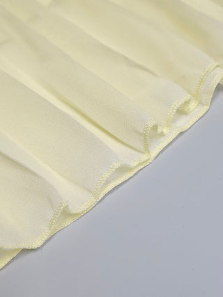 Sleeveless Pleated Gauze Boat Neck Maxi Dress | Aurelia