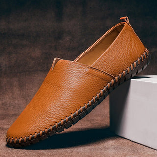 Jack Washington Minimal Genuine Leather Loafers | Timeless Slip-On Design