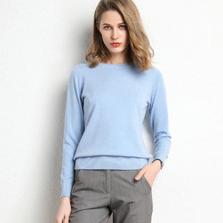 Classic Cashmere Round Neck Sweater | Emilia