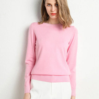 Classic Cashmere Round Neck Sweater | Emilia